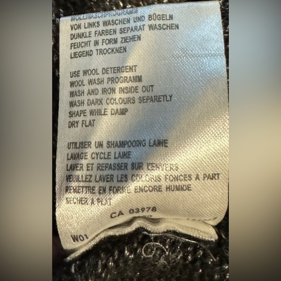 Frank Walder Women's Short Sleeve Button Up Cardigan Spotted Dark Gray Size 12 - Picture 8 of 11